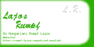 lajos rumpf business card